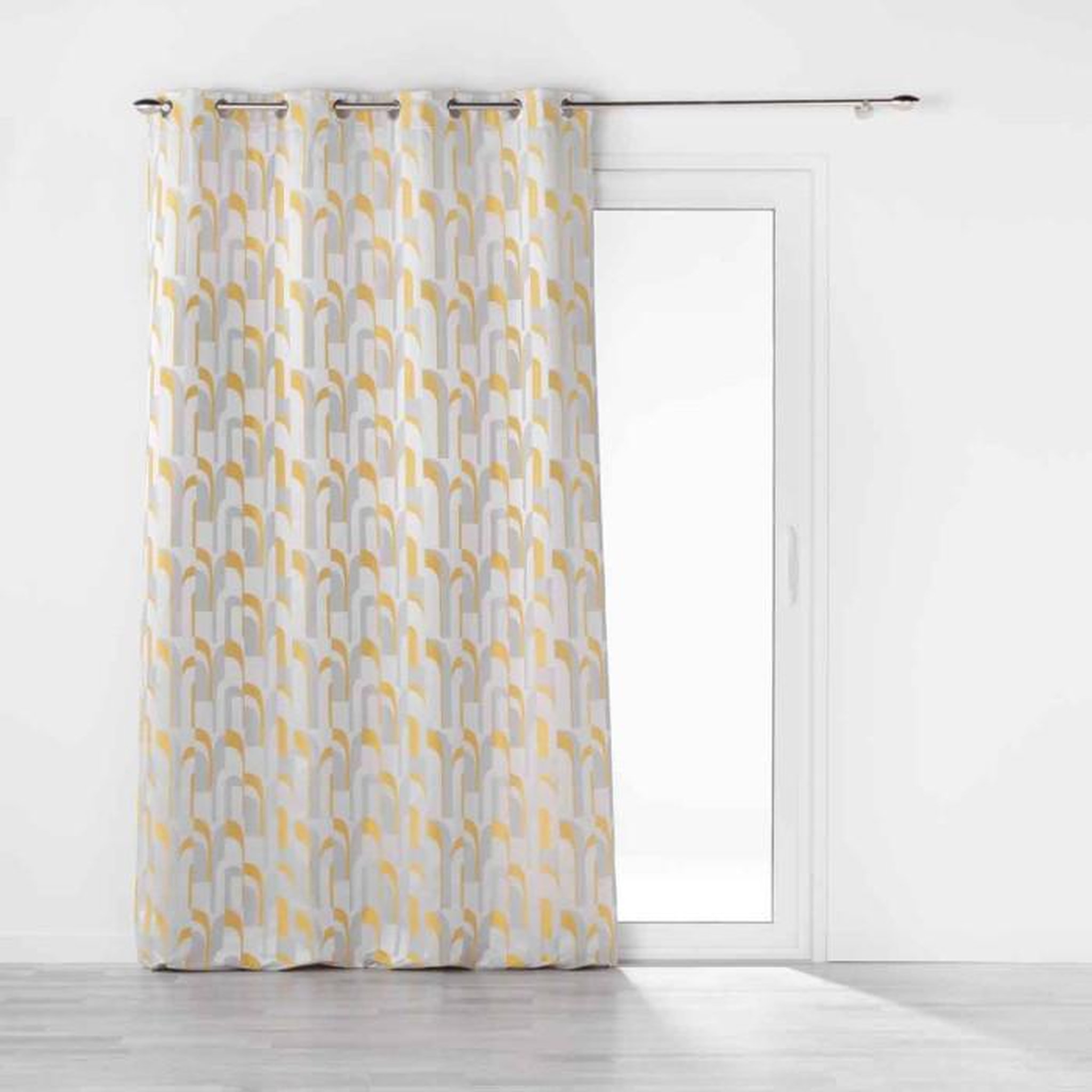 Voir la diapositive 1 : Paris Prix Rideau à Œillets  Médicis  140x260cm Jaune