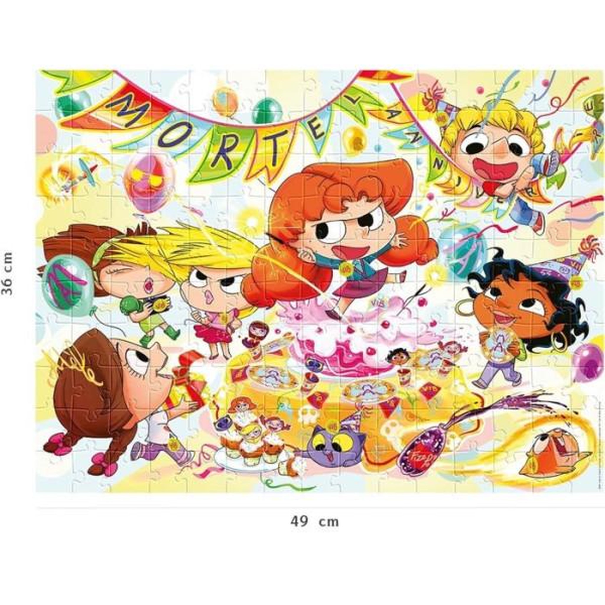 Voir la diapositive 4 : Nathan Puzzle 150 pièces Mortelle Adèle Mortel Anniversaire – Nathan – Puzzle enfant – Thème BD – Petite taille