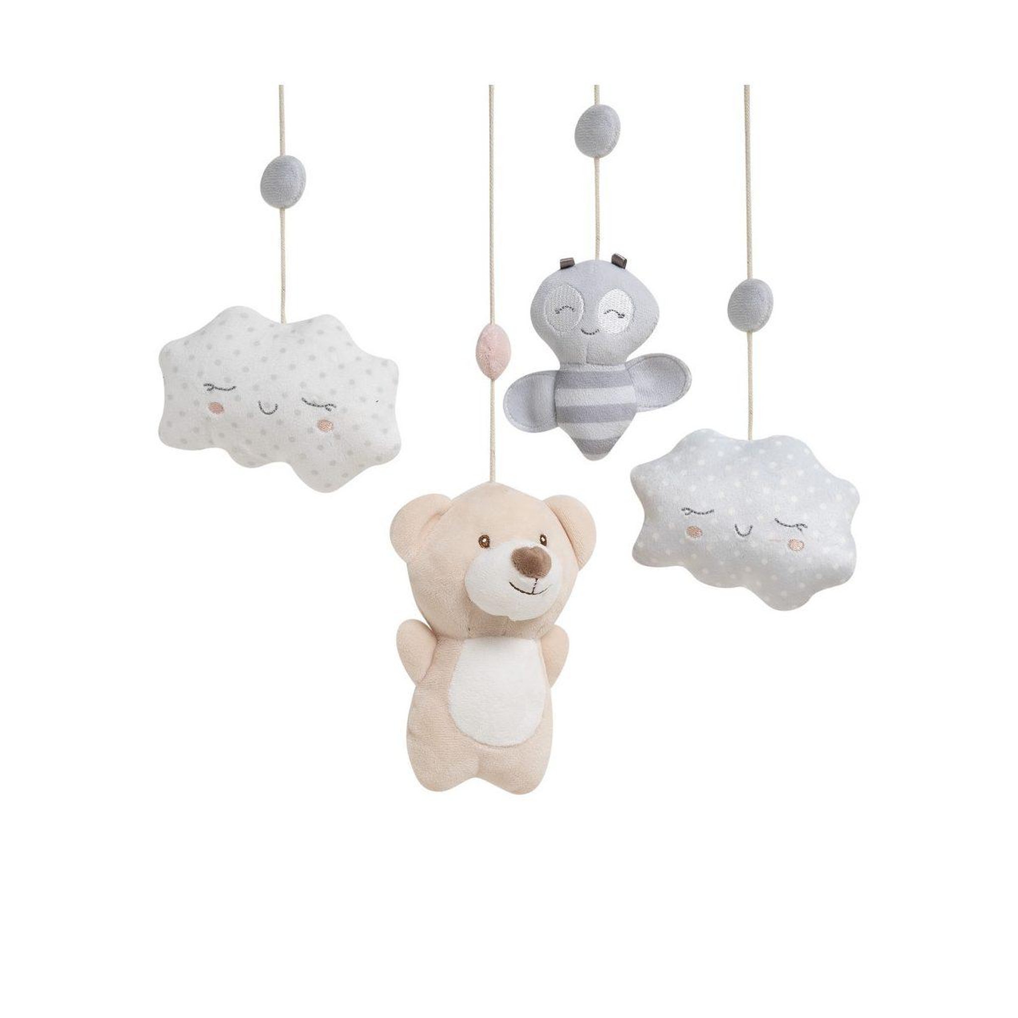 Voir la diapositive 3 : INTERBABY Carrousel musical  osito - gris - mobile de lit bébé