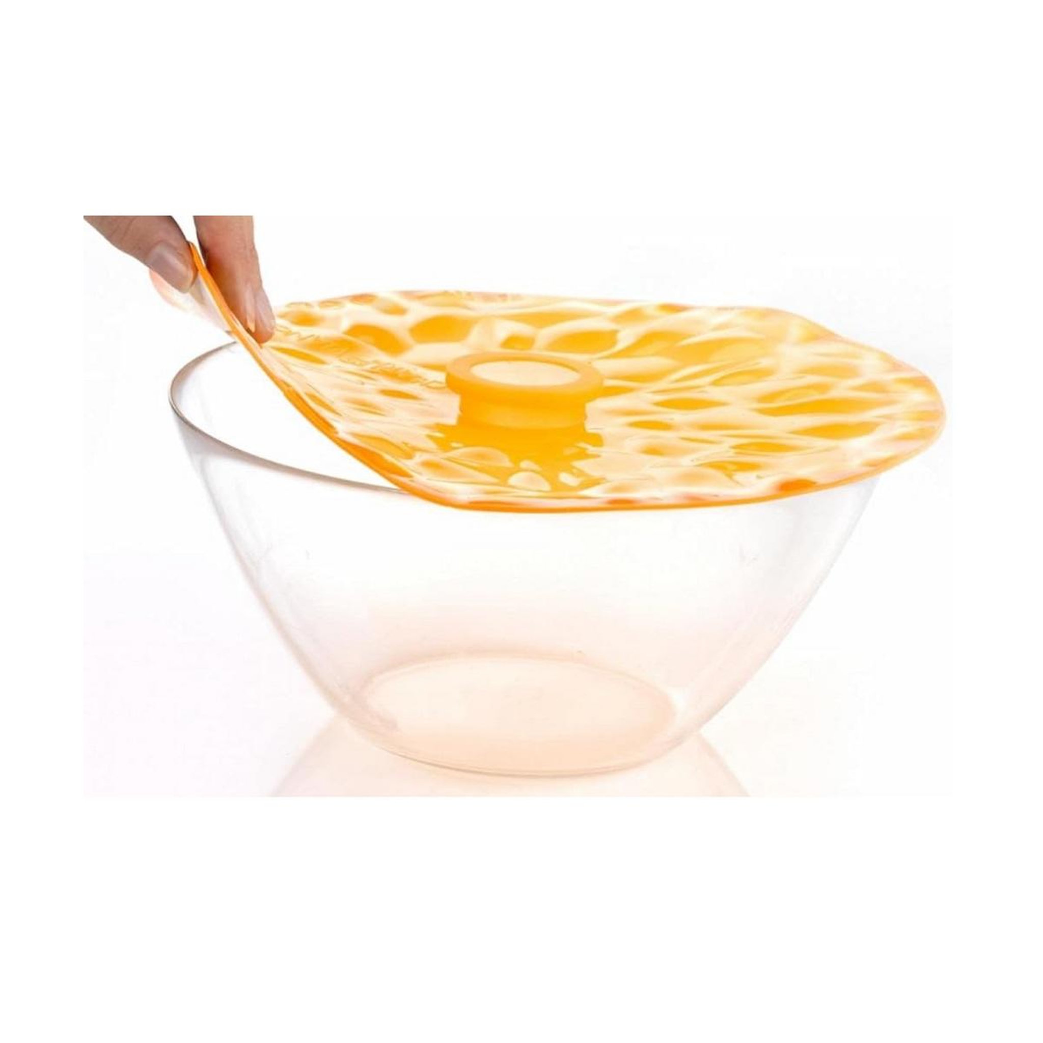 Voir la diapositive 2 : CHARLES VIANCIN Couvercle en silicone 28cm orange - 10521