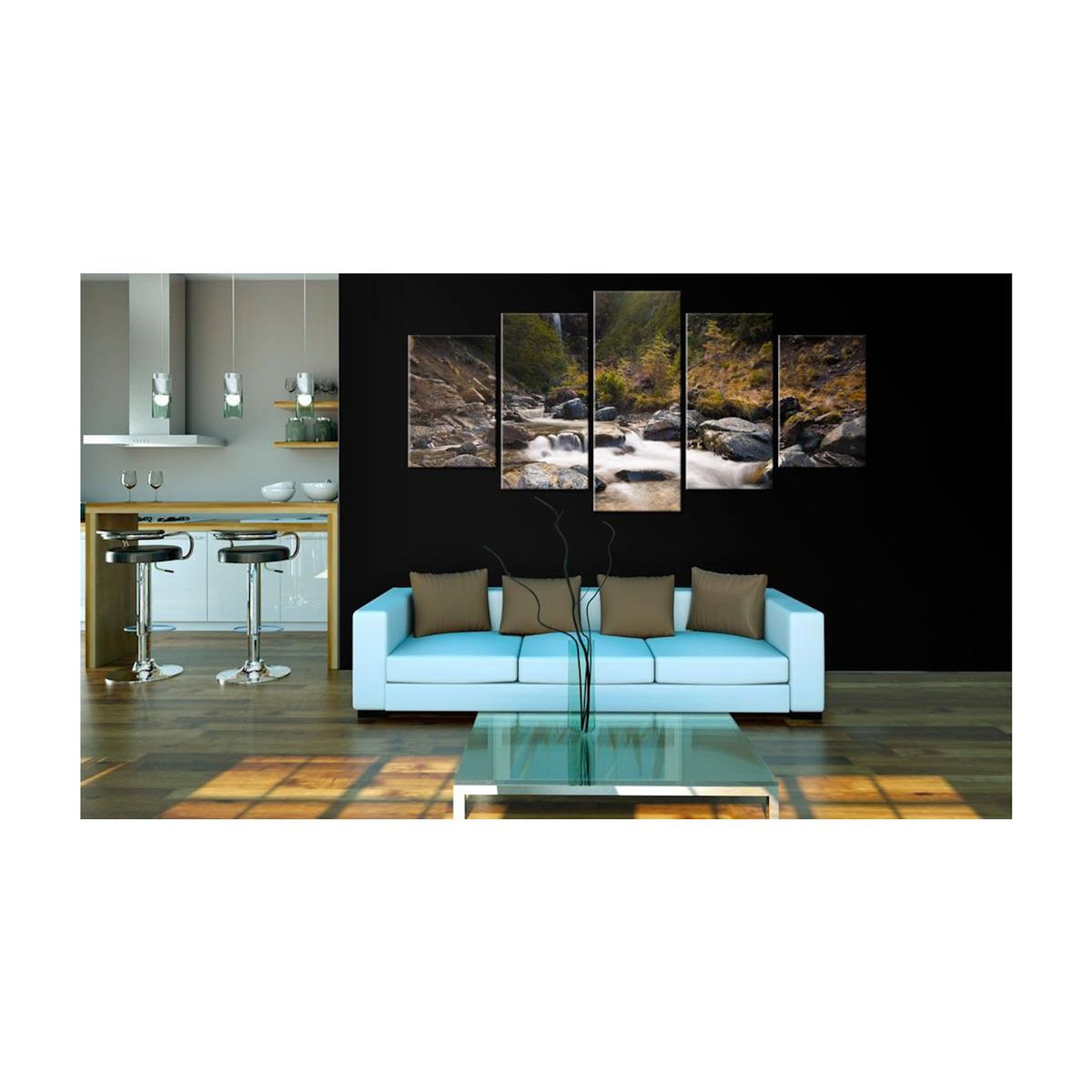 Paris Prix Tableau Imprimé  Cascade dans la Nature Vierge