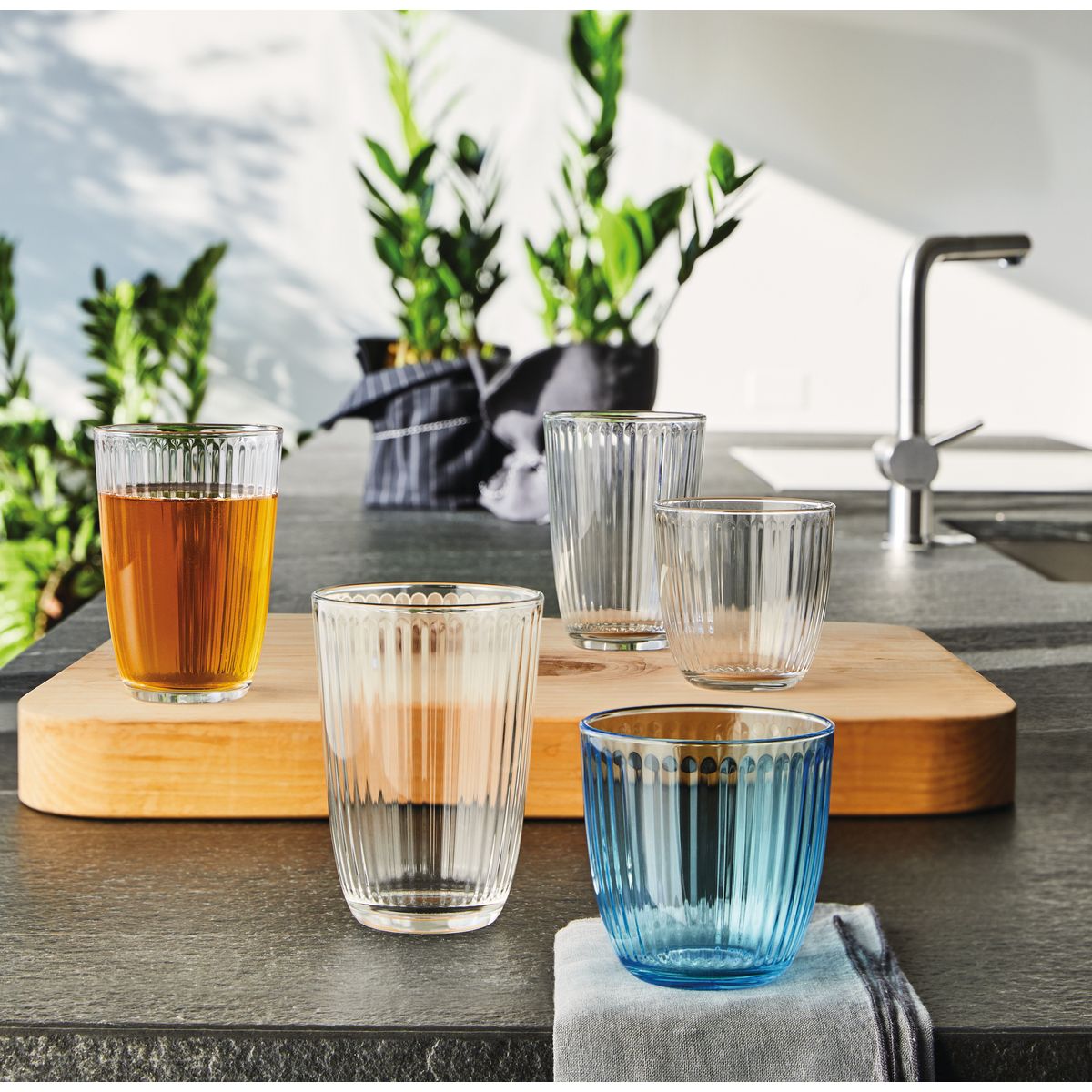 BORMIOLI ROCCO Set de 6 verres à eau LINE LONG 39 cl