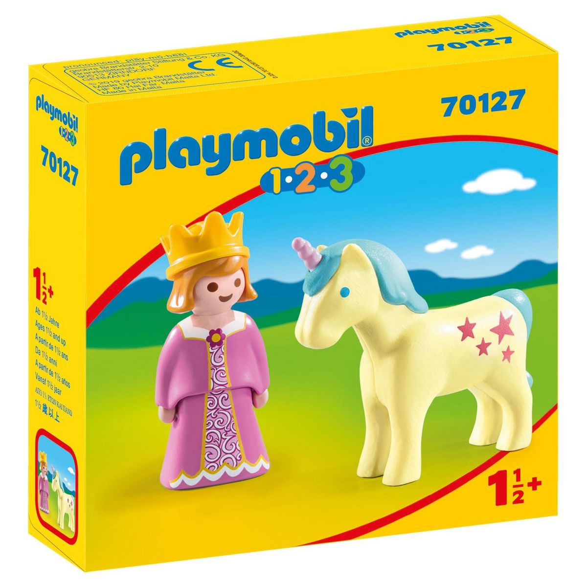 PLAYMOBIL 70127 - 1.2.3 - Princesse et Licorne 