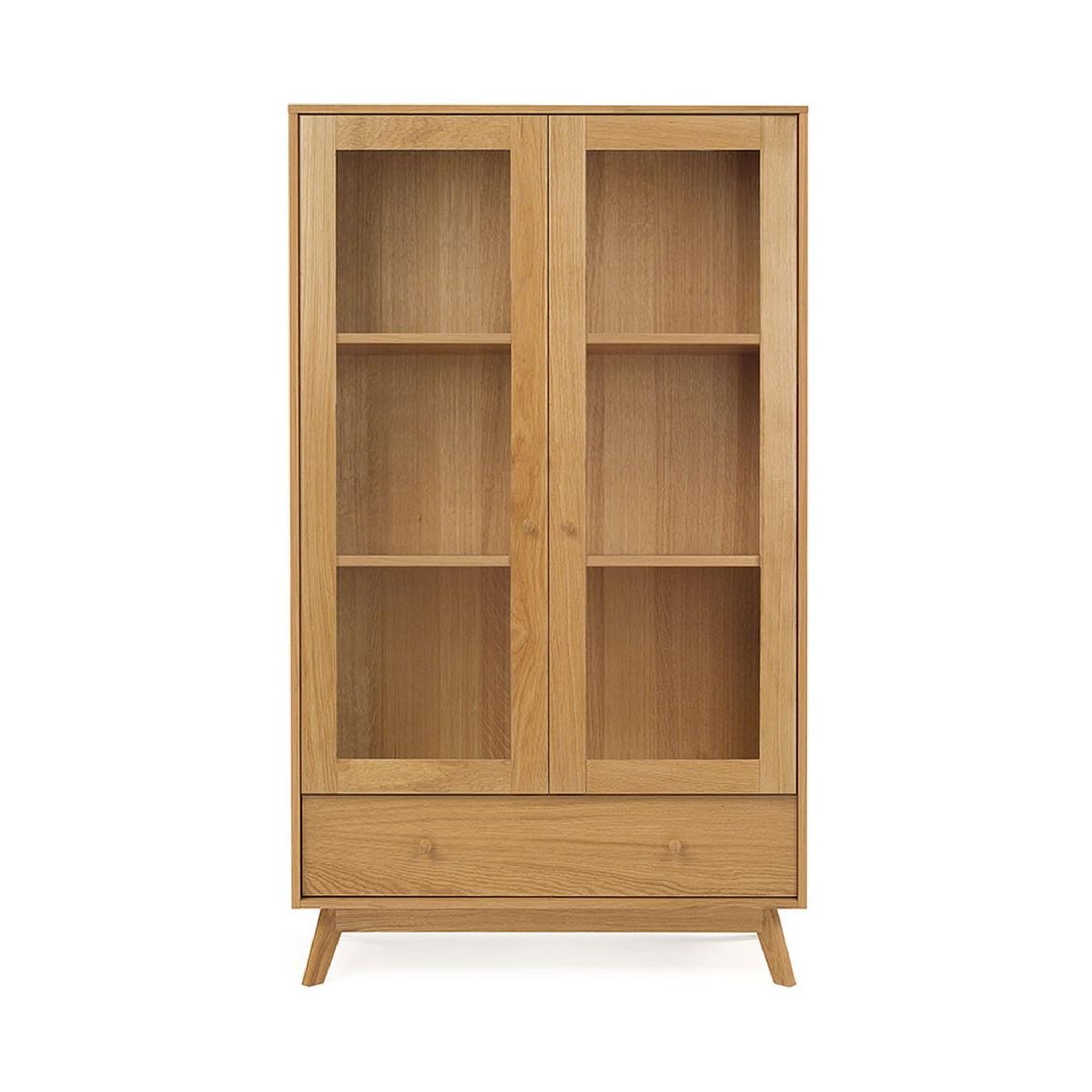 Paris Prix Vitrine design en bois  kensal  170cm chêne
