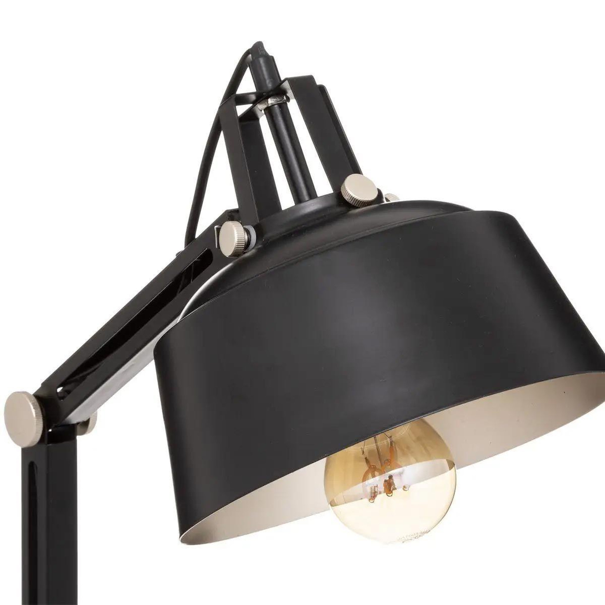 Voir la diapositive 3 : ATMOSPHERA Lampe à poser arc design  deep soul  55cm noir