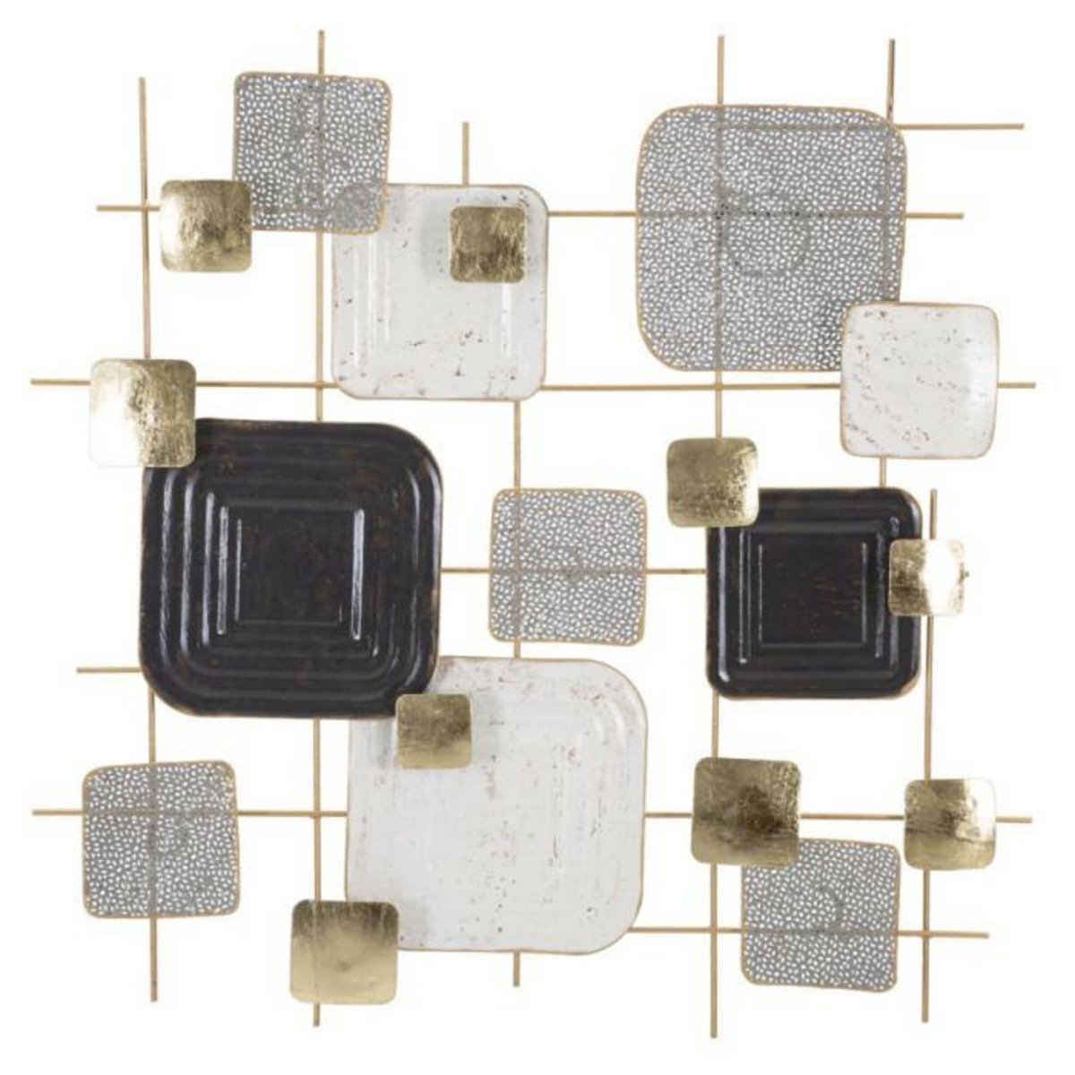 Paris Prix Décoration Murale en Métal  Cubes  80cm Multicolore