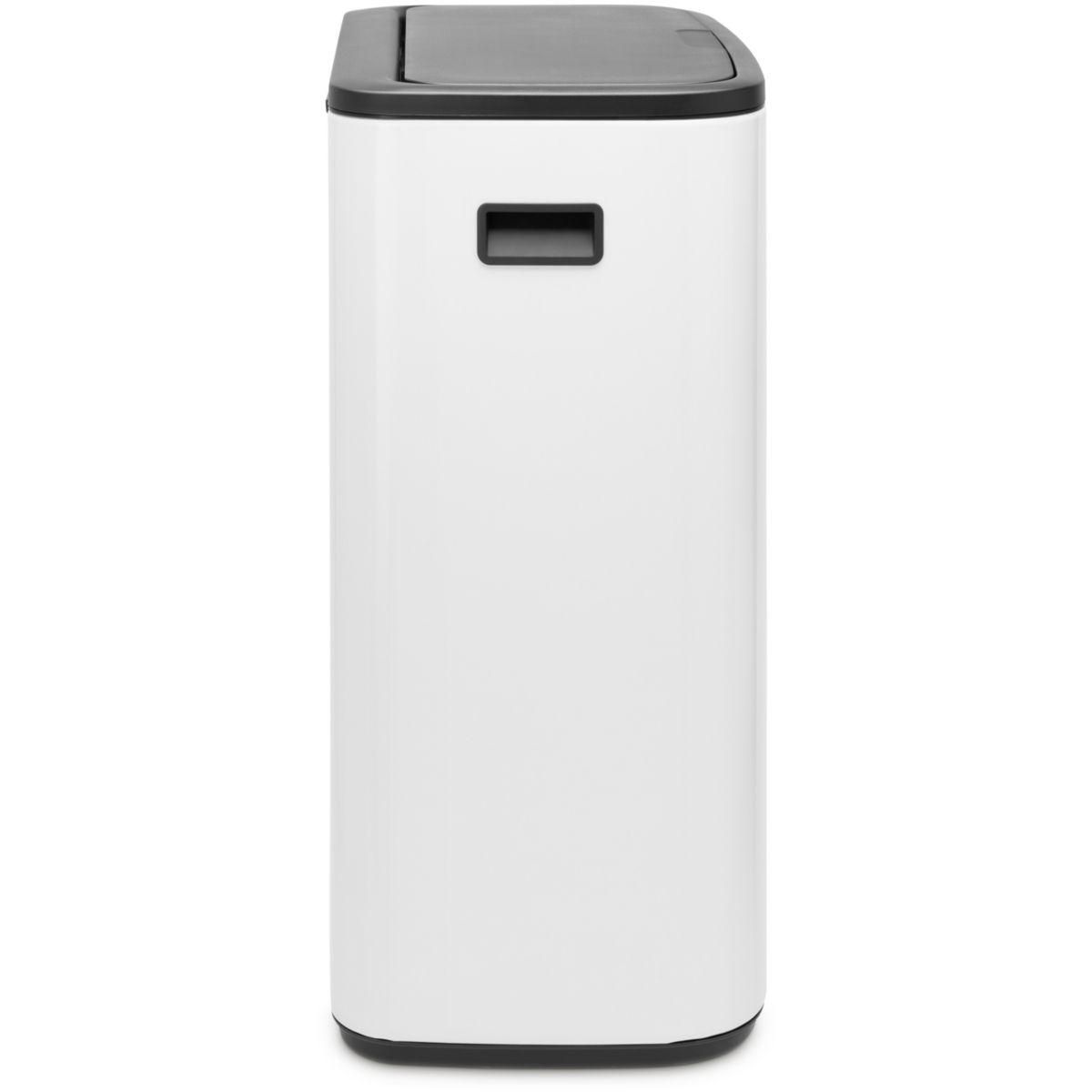 BRABANTIA Poubelle tri sélectif Bo Touch Bin 2X30L White