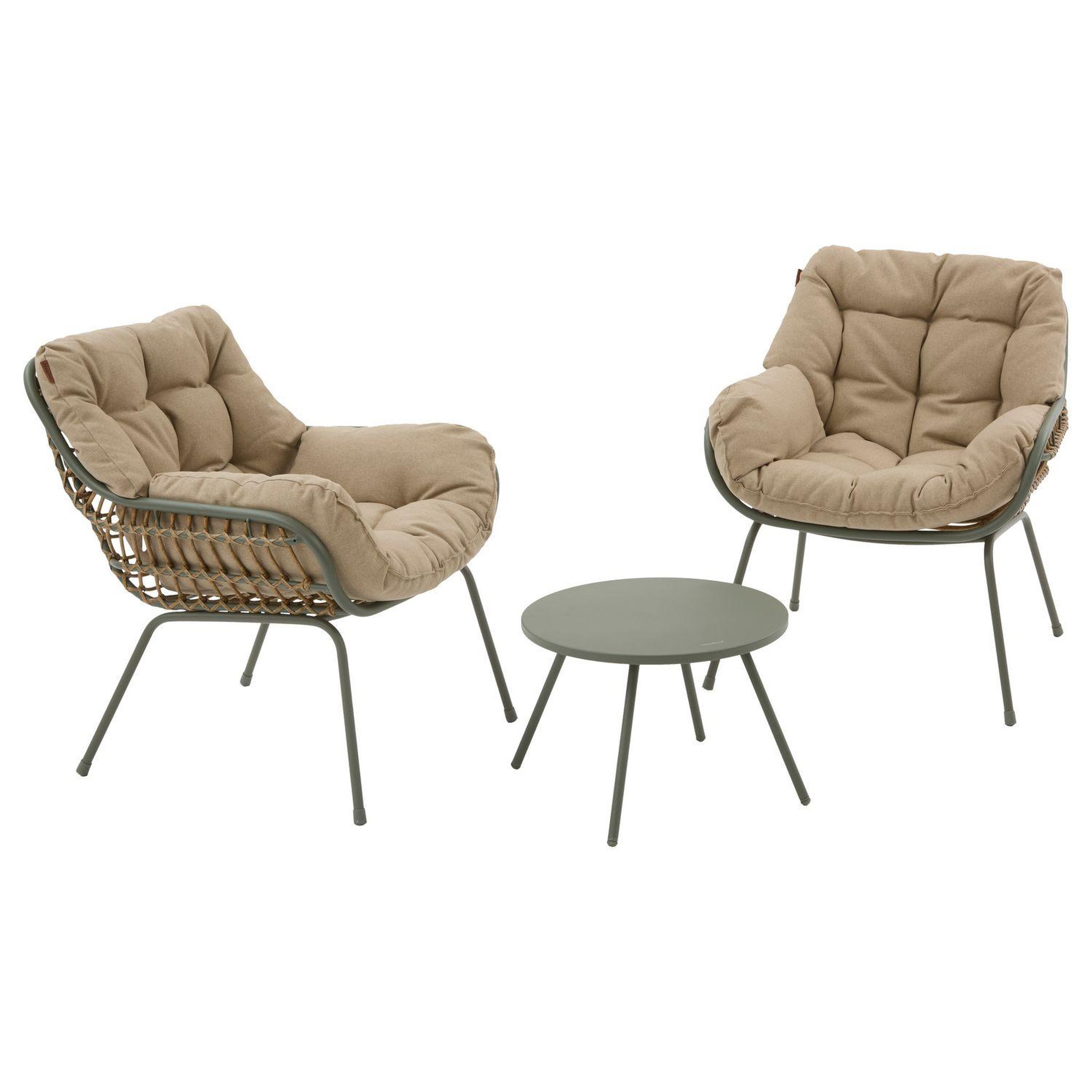 Voir la diapositive 1 : HESPERIDE Salon de jardin en aluminium 2 places paopao