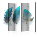 Paris Prix Paravent 5 Volets  Blue Feathers  172x225cm