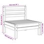 Voir la diapositive 6 : VIDAXL Canapes de jardin sans accoudoirs 4 pcs bois massif douglas