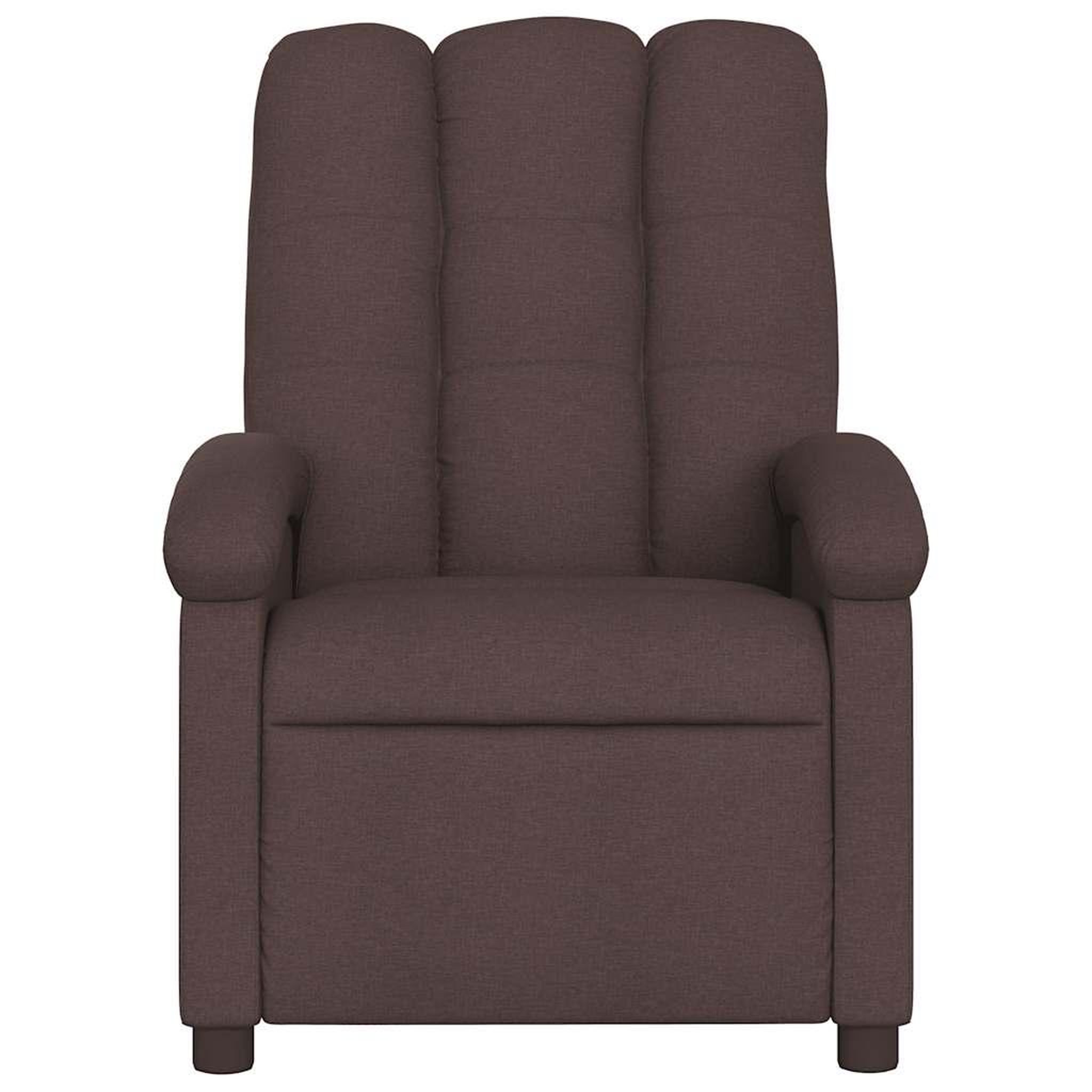 Voir la diapositive 4 : VIDAXL Fauteuil de massage inclinable Marron fonce Tissu