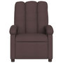 Voir la diapositive 4 : VIDAXL Fauteuil de massage inclinable Marron fonce Tissu