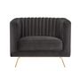 Voir la diapositive 1 : Rendez vous déco Fauteuil en velours vert foncé - Gatsby