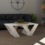 Voir la diapositive 2 : Habitat et Jardin Table basse en bois  Pipra  - 110 x 60 x 40 cm - Blanc