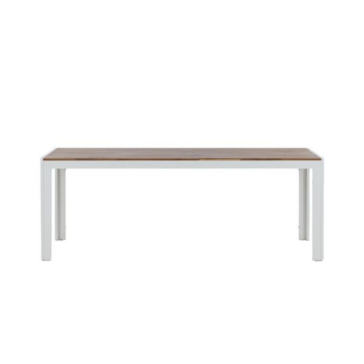 Paris Prix Table de Jardin en Bois  Acacia  200cm Naturel & Blanc