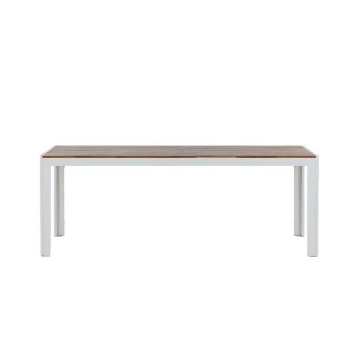 Paris Prix Table de Jardin en Bois  Acacia  200cm Naturel & Blanc