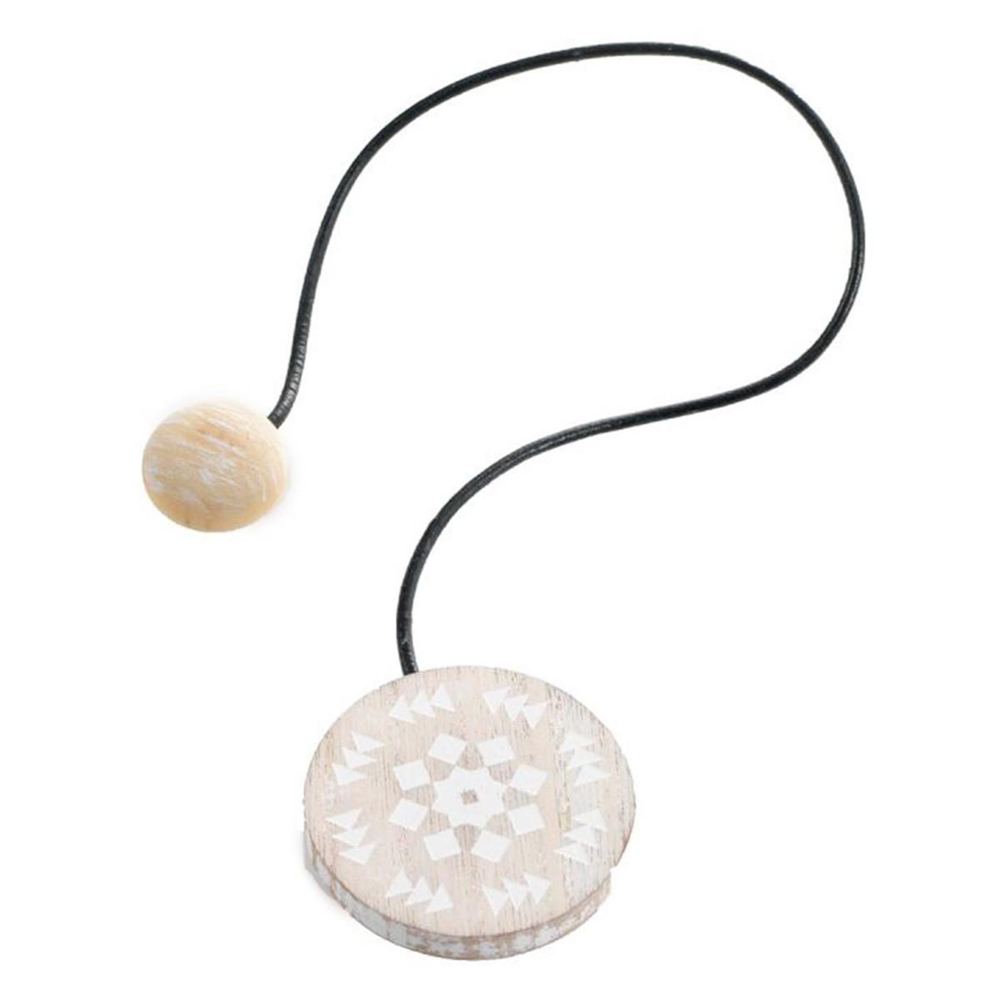 Douceur d'Intérieur Embrasse de rideau aimantée  helsinki  43cm blanc