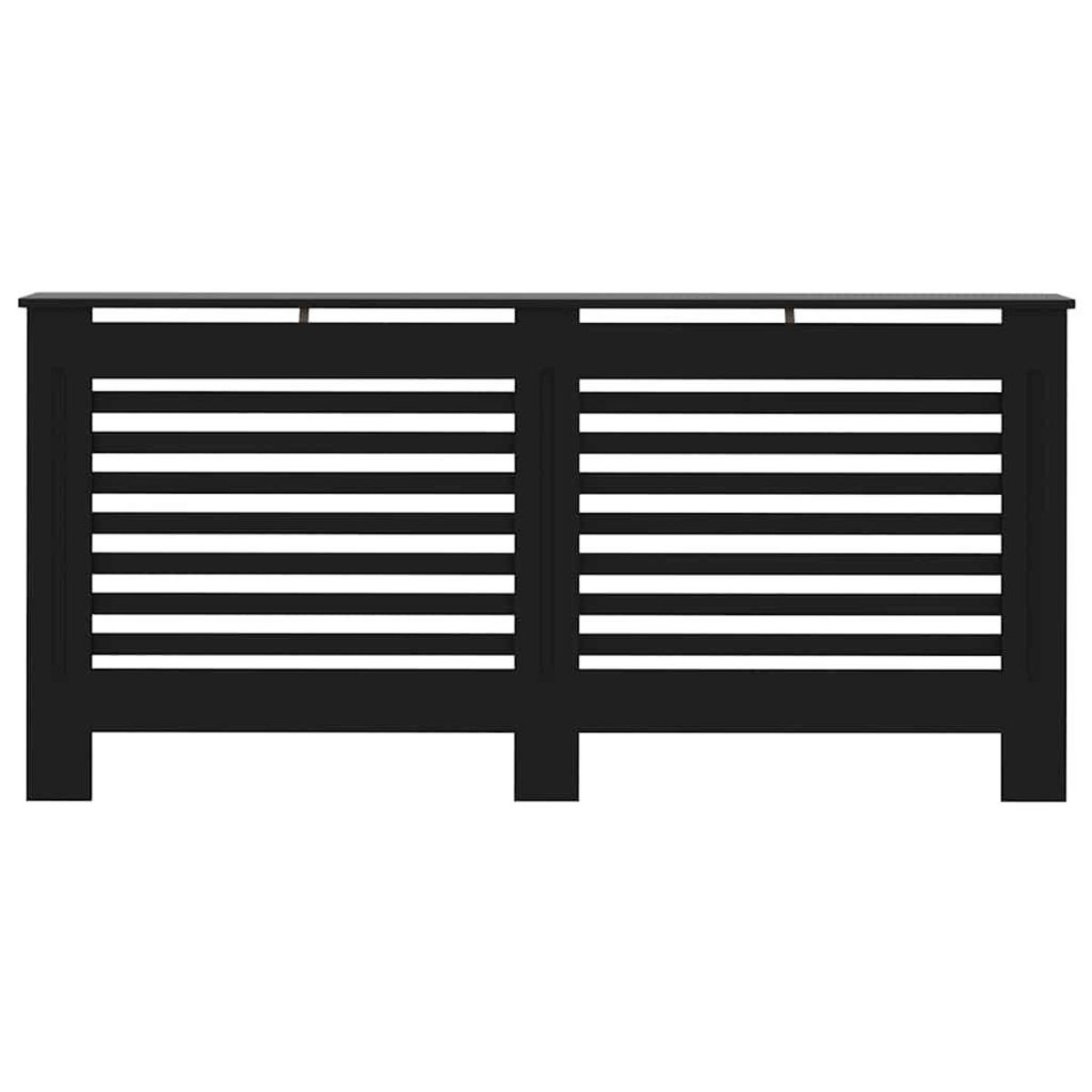 VIDAXL Cache-radiateur noir 172x19x81,5 cm MDF