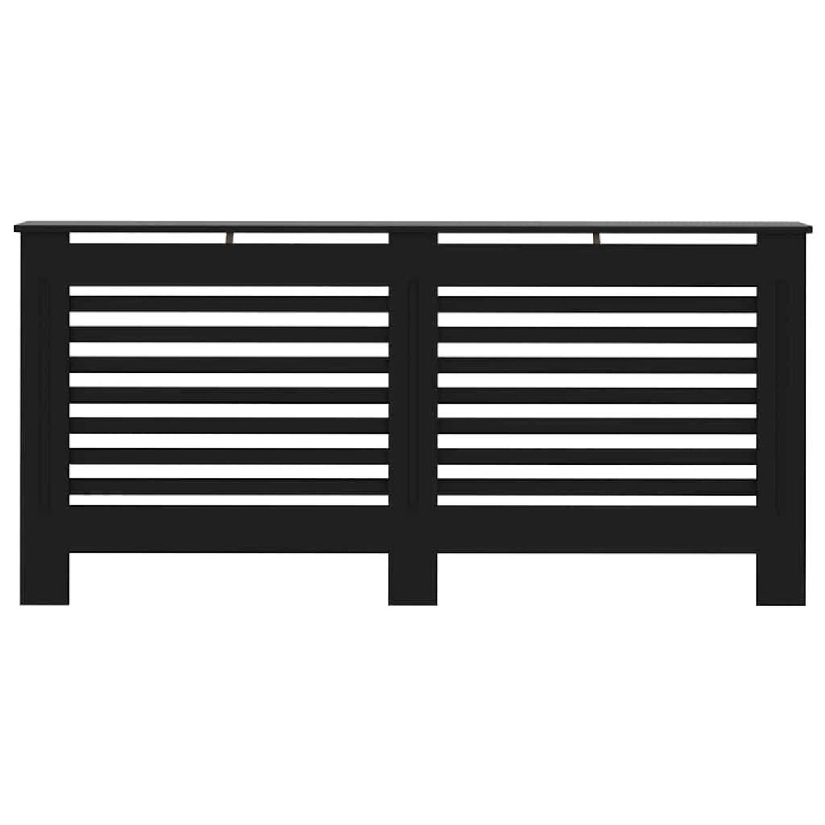VIDAXL Cache-radiateur noir 172x19x81,5 cm MDF