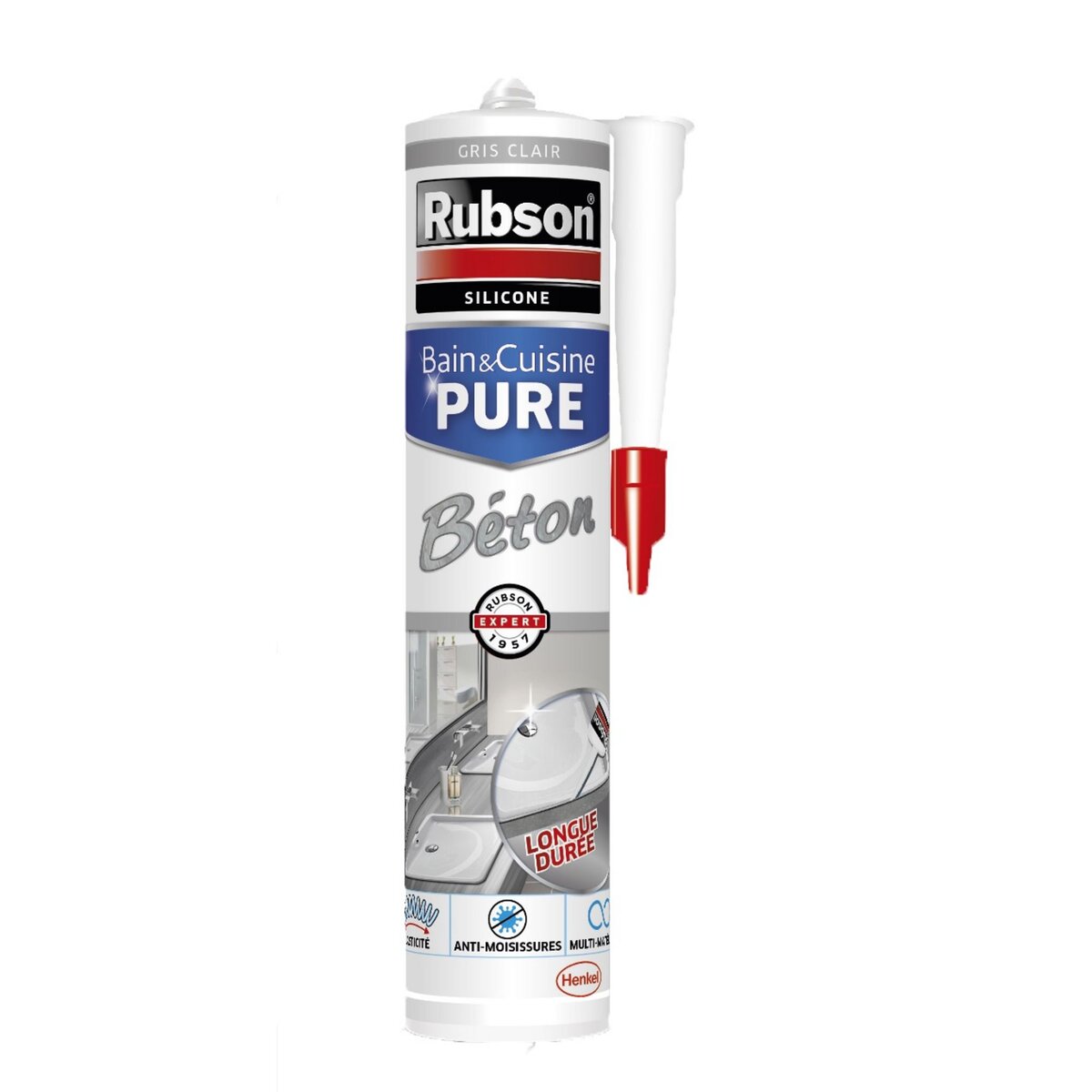 RUBSON Mastic Bain & Cuisine Pure Béton - 280ml