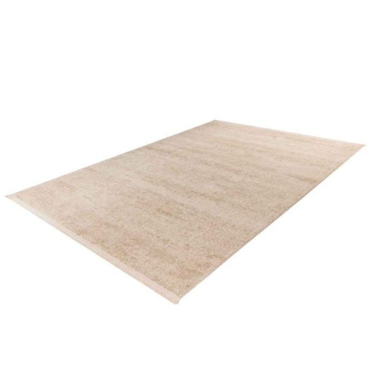 Paris Prix Tapis Uni Tissé à Poils Courts  Adeon  Crème