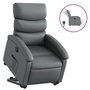 Voir la diapositive 2 : VIDAXL Fauteuil inclinable electrique gris similicuir