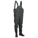 VIDAXL Cuissardes avec bottes vert foncé taille 40