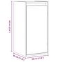 Voir la diapositive 6 : VIDAXL Armoire murale Blanc 30x30x60 cm Bois de pin massif