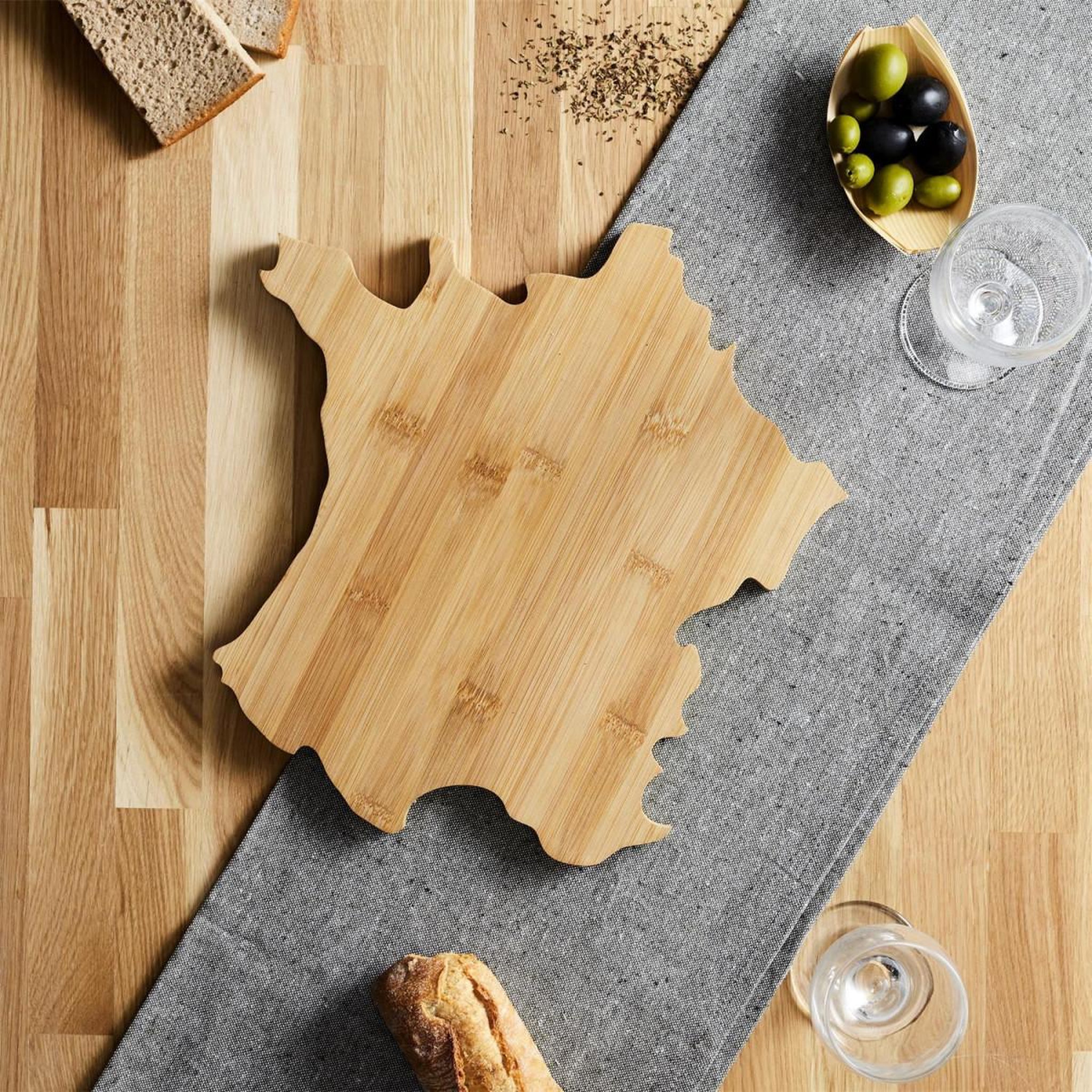 Voir la diapositive 5 : The Home Deco Factory Planche de Présentation Bois  France  31cm Naturel