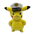 BANDAI Peluche Capitaine Pikachu 20 cm - BANDAI - Pokémon - 2 ans et +