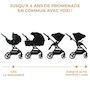 Voir la diapositive 3 : KINDERKRAFT Poussette 2 en 1 avec nacelle, roues anti-crevaison et accessoires