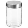 Voir la diapositive 1 : FIVE Bocal en Verre  Guy  1,2L Transparent & Argent