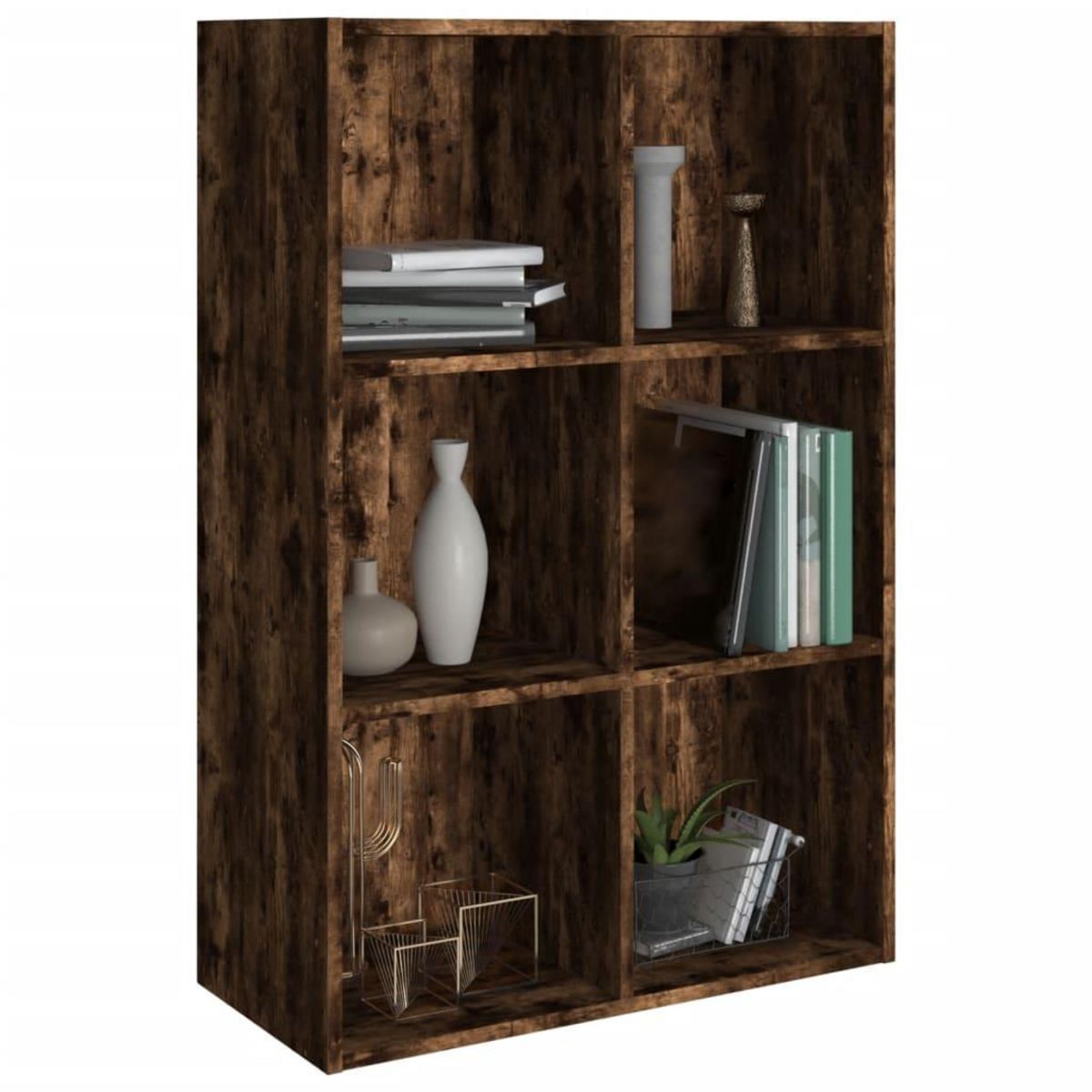 VIDAXL Bibliotheque/Buffet Chene fume 66x30x98 cm Bois d'ingenierie