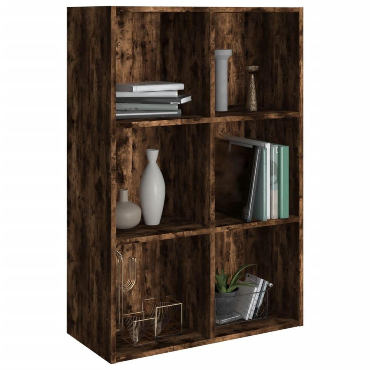 VIDAXL Bibliotheque/Buffet Chene fume 66x30x98 cm Bois d'ingenierie