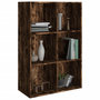 Voir la diapositive 3 : VIDAXL Bibliotheque/Buffet Chene fume 66x30x98 cm Bois d'ingenierie