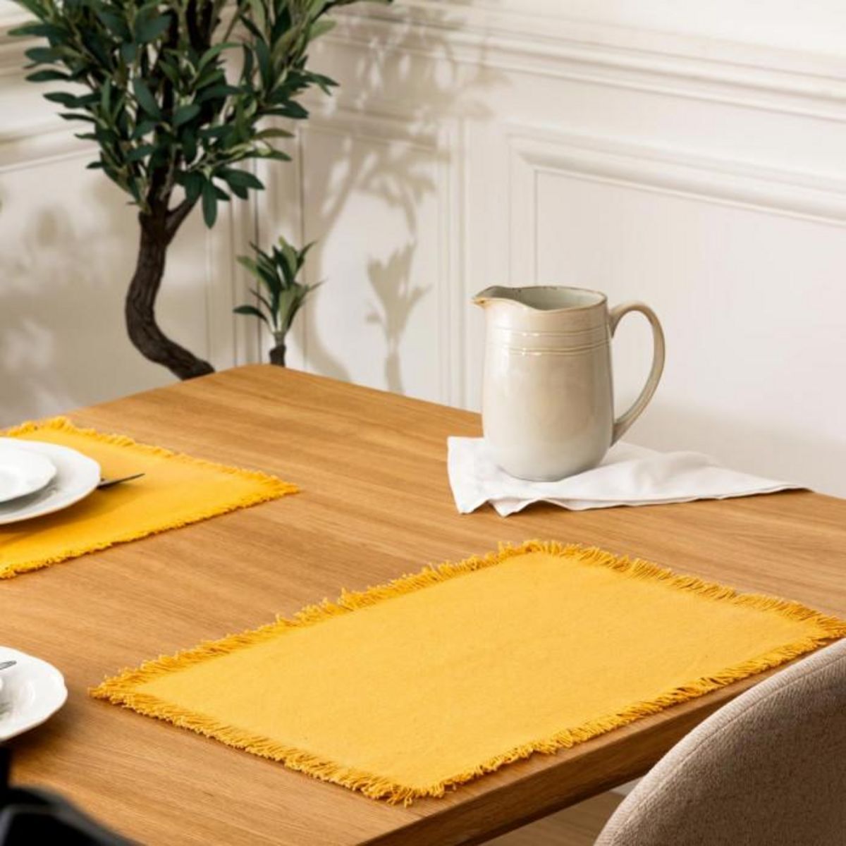 Paris Prix Set de Table Déco  Maha  30x45cm Jaune