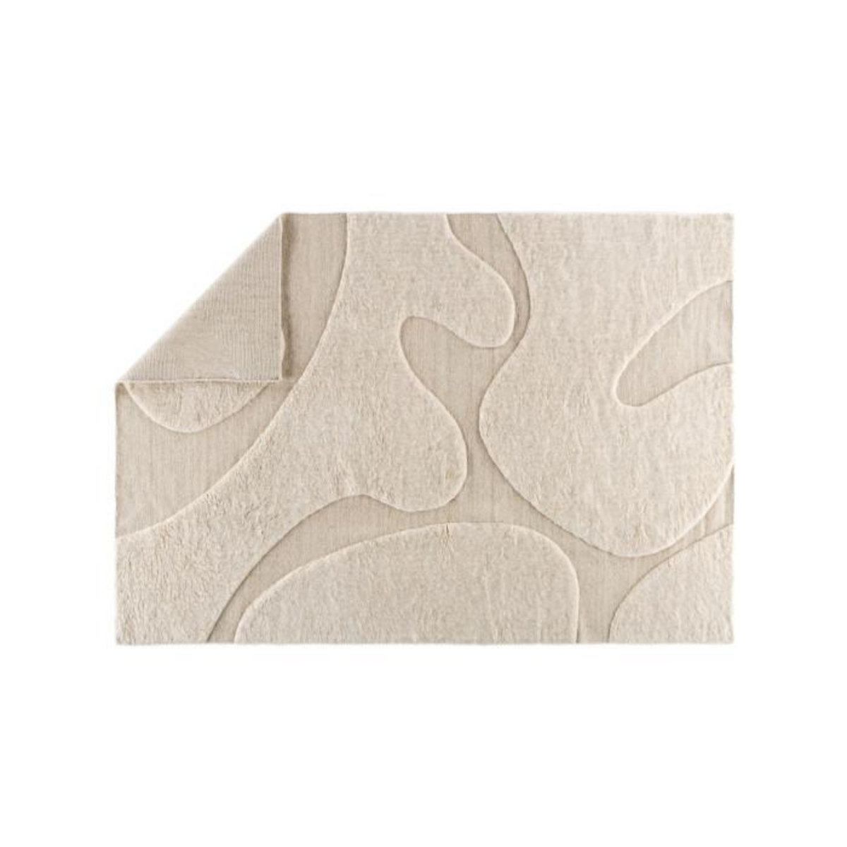 Paris Prix Tapis Déco en Laine  Boone  160x230cm Beige