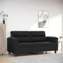 Voir la diapositive 1 : VIDAXL Canape a 2 places Noir 140 cm Similicuir