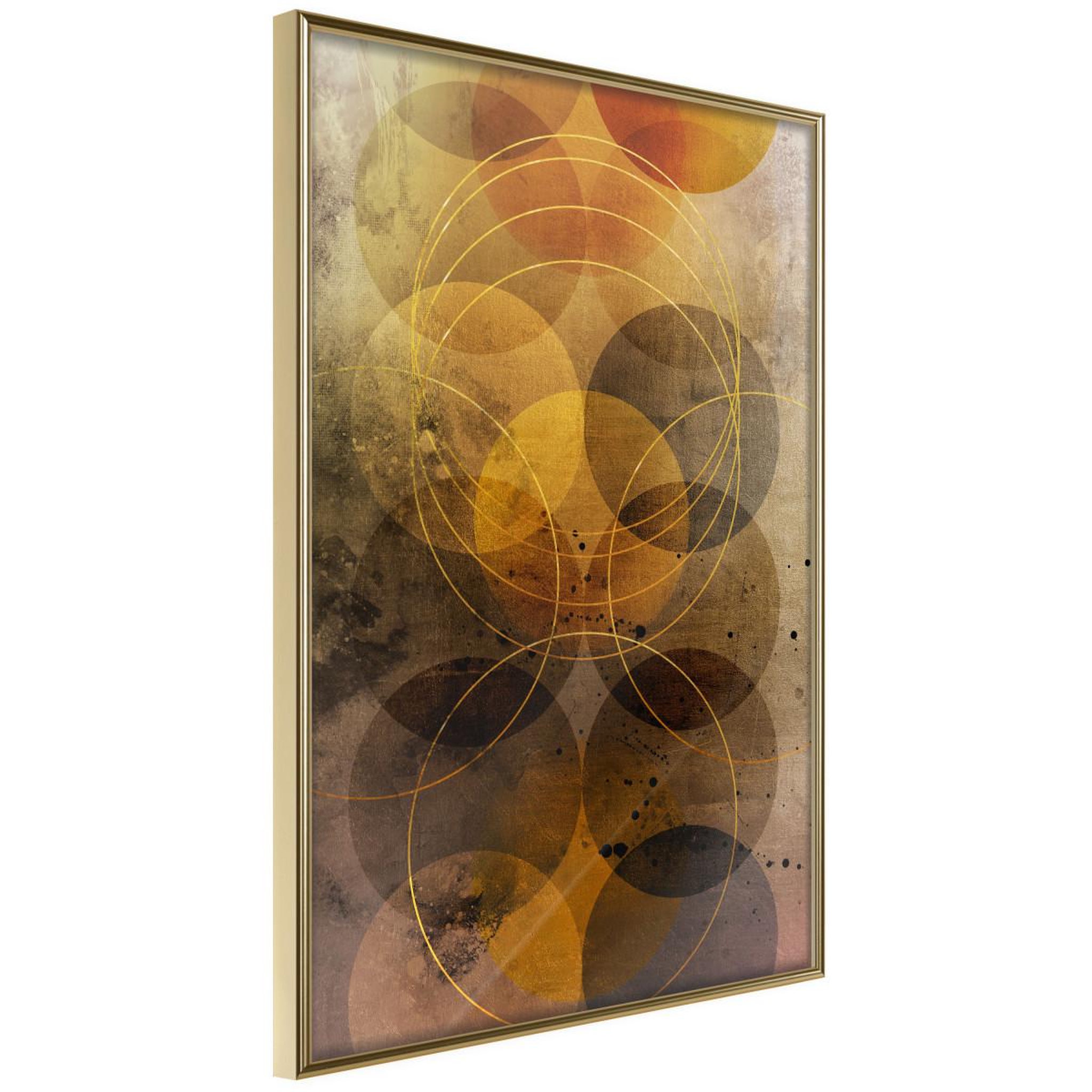 Voir la diapositive 1 : Paris Prix Affiche Murale Encadrée  Golden Circles