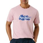 Pepe Jeans T shirt  Homme Pepe jeans Milton. Coloris disponibles : Rose