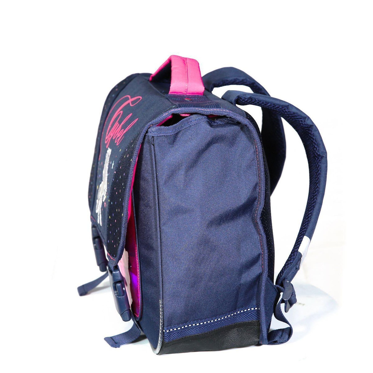 Bagtrotter Cartable 38 cm Cybel Cheval / Licorne Marine et Rose Bagtrotter