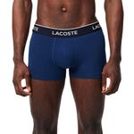 Lacoste x3 Boxers s/Rouges Homme Lacoste 5H1300. Coloris disponibles : Bleu