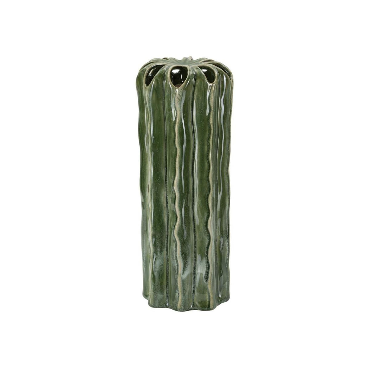 Paris Prix Vase en Céramique  Cactus  31cm Vert