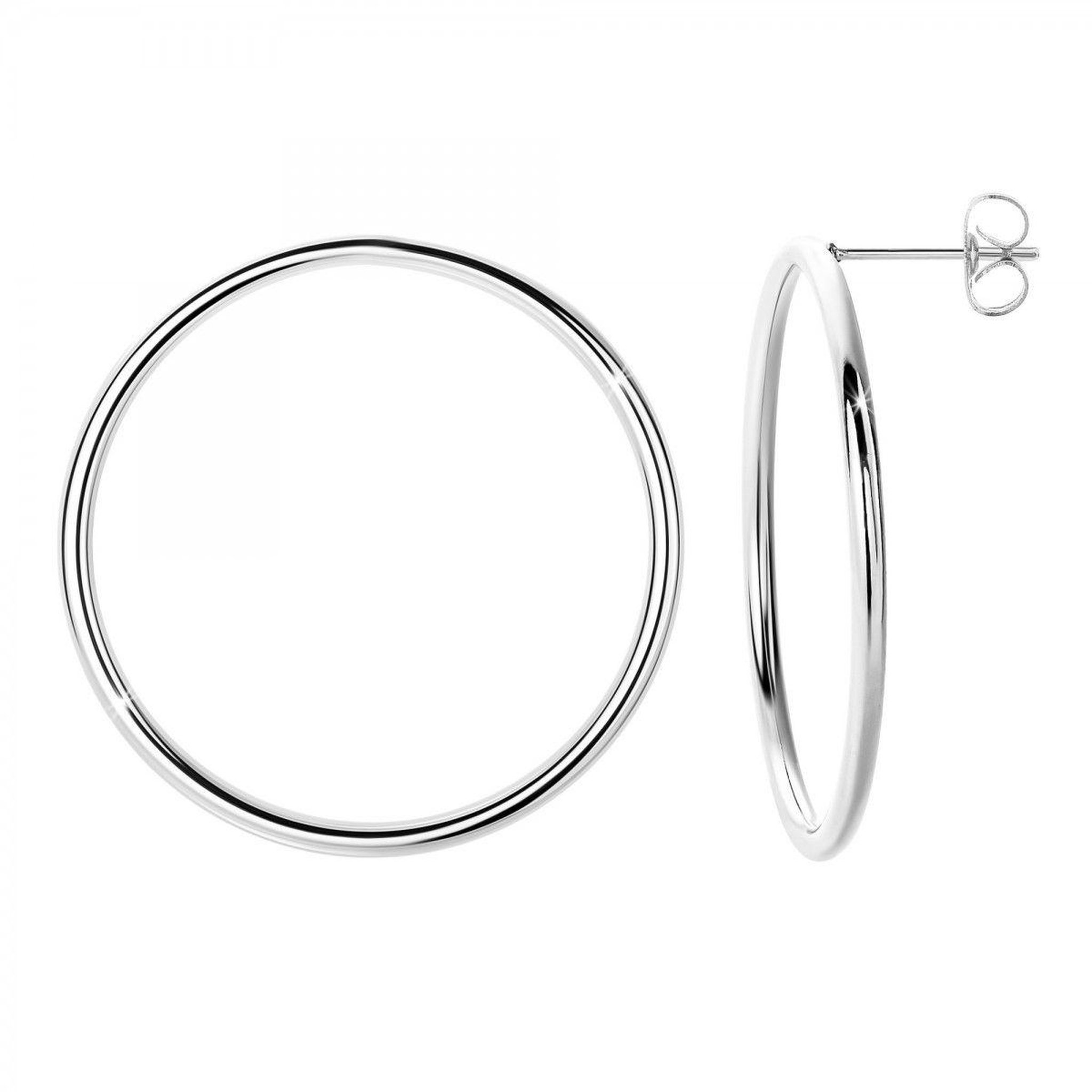SC CRYSTAL Boucles d'oreilles créoles en acier inoxydable par SC Crystal