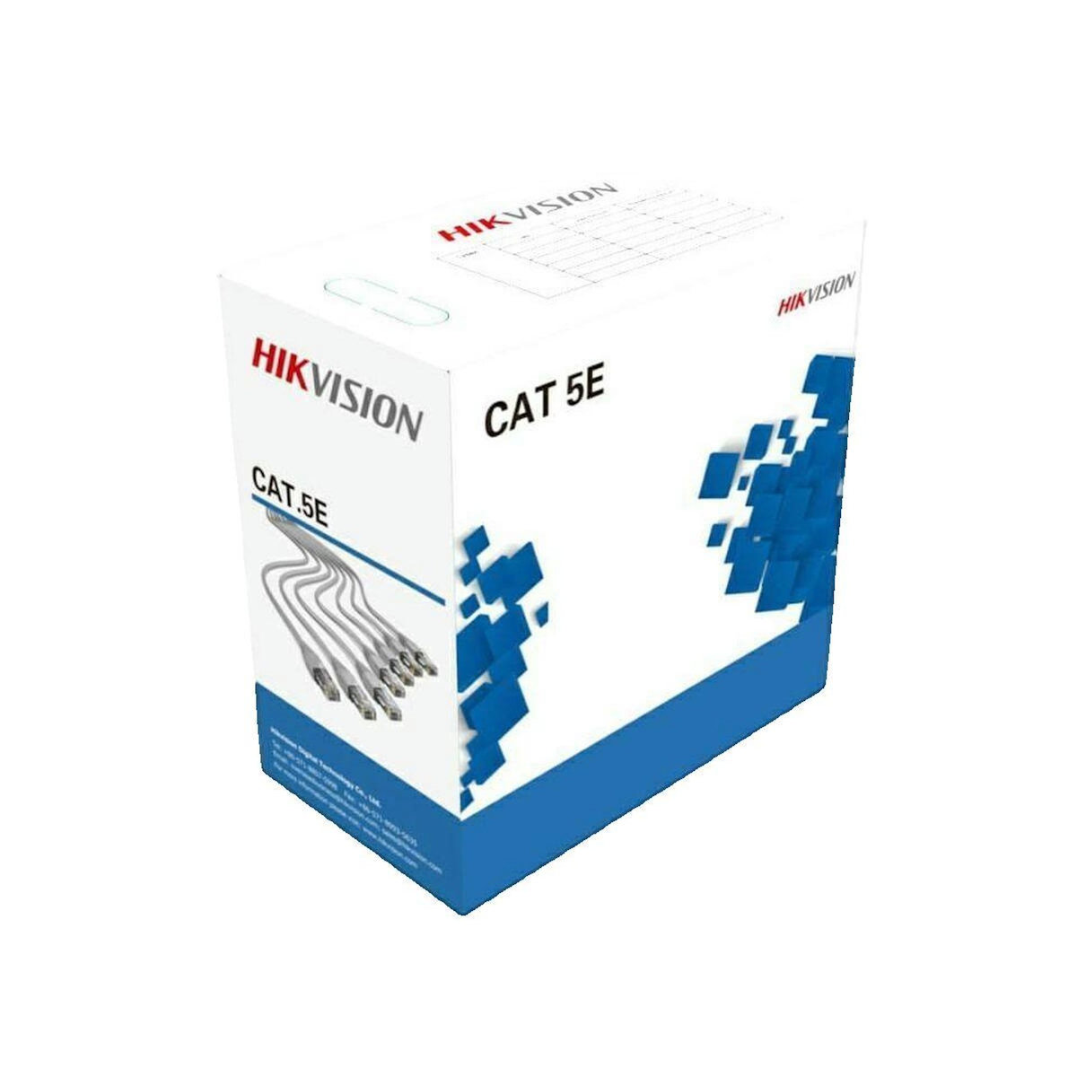 HIKVISION Câble réseau Hikvision DS-PL-5E gris 305 m Catégorie 5e