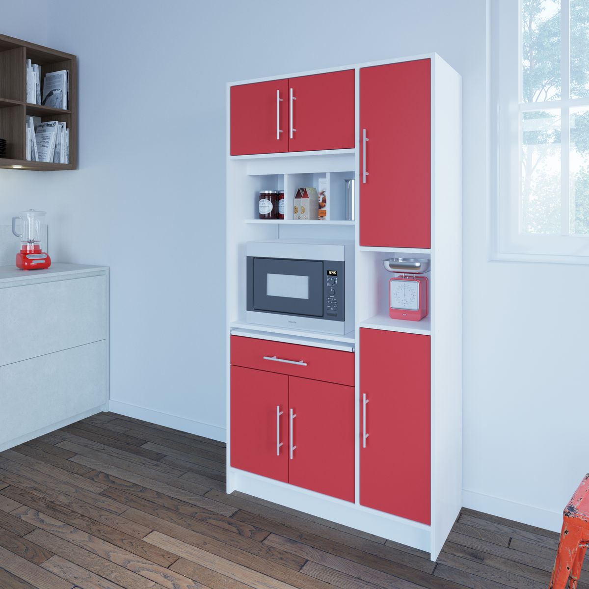 Buffet de cuisine 6 portes 1 tiroir 5 niches PRACTICA