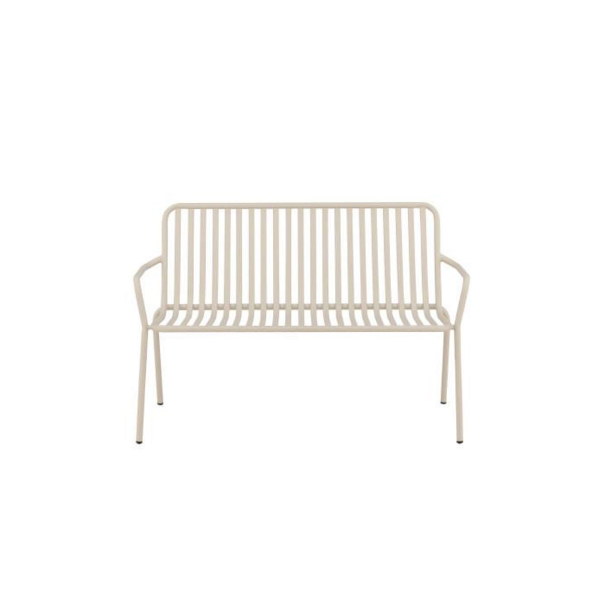 Paris Prix Banc de Jardin en Métal  Peking  130cm Beige