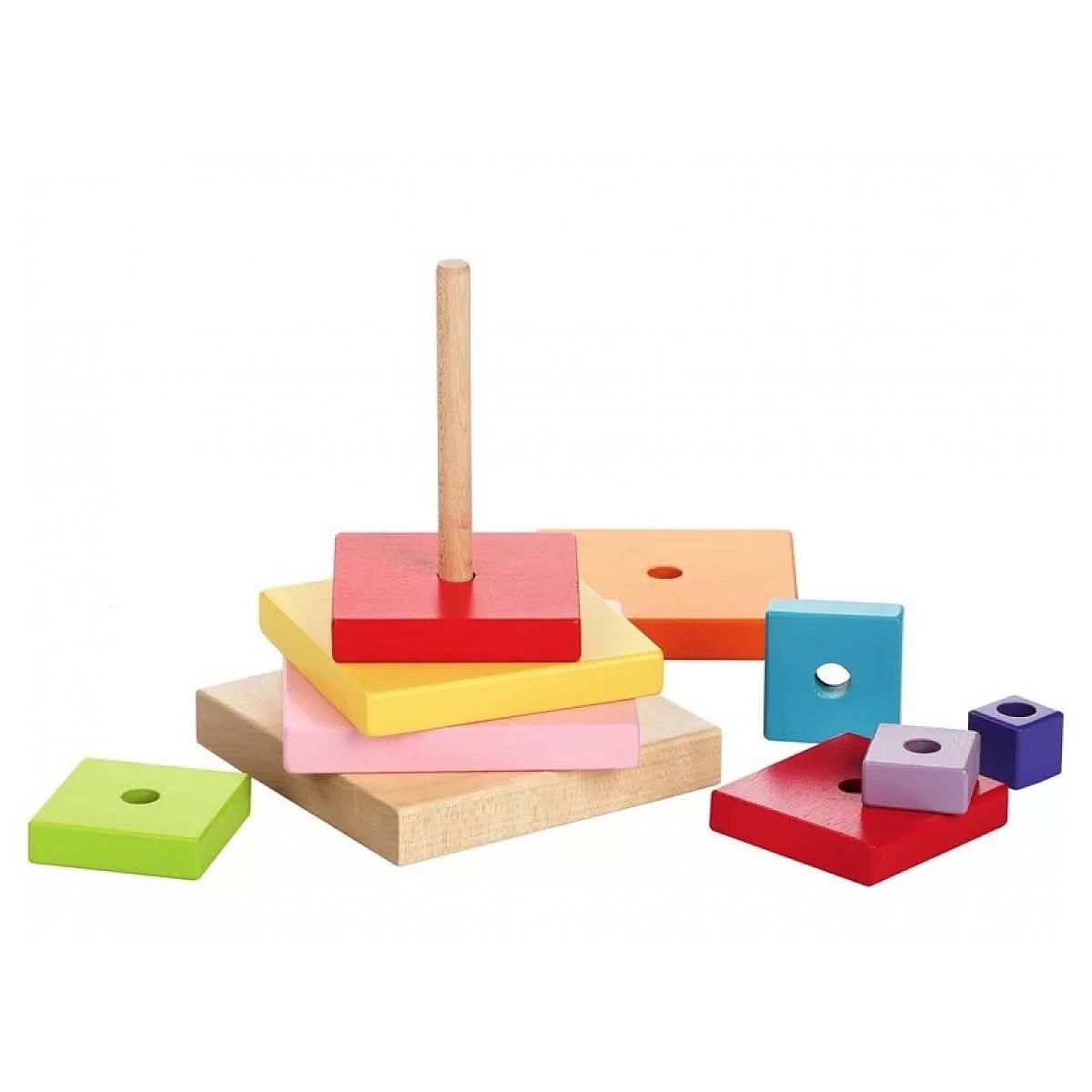 CUBIKA Pyramide en bois a empiler