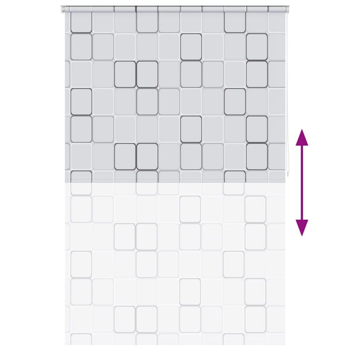 VIDAXL Store roulant de douche 160x240 cm Carre