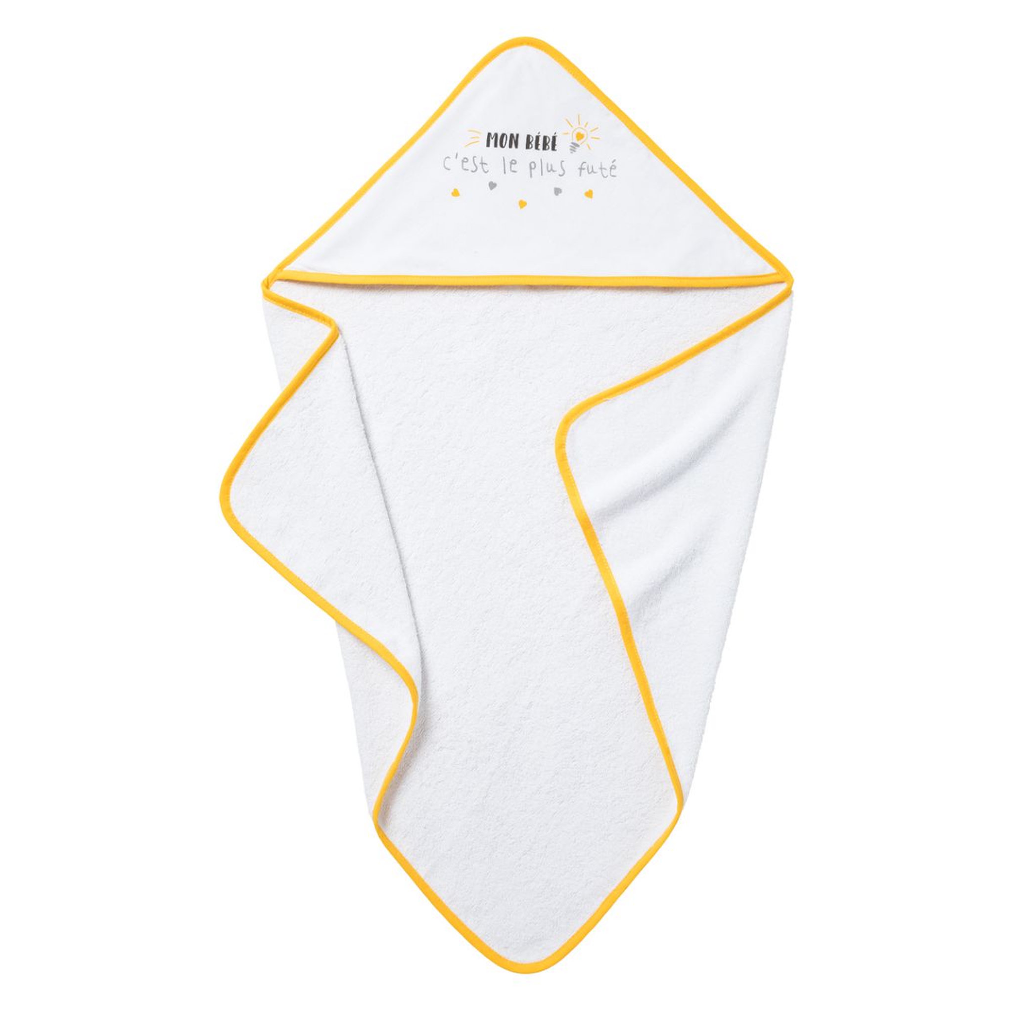 Voir la diapositive 1 : Babycalin Cape de bain bébé avec capuche 80x80cm Cosmic 
